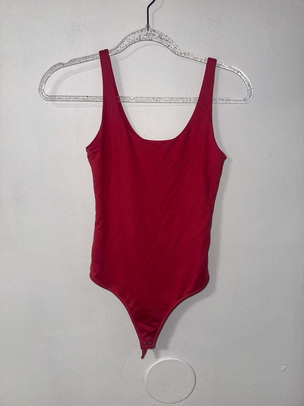 Abercrombie & Fitch Soft A&F Collection Red Tank Bodysuit